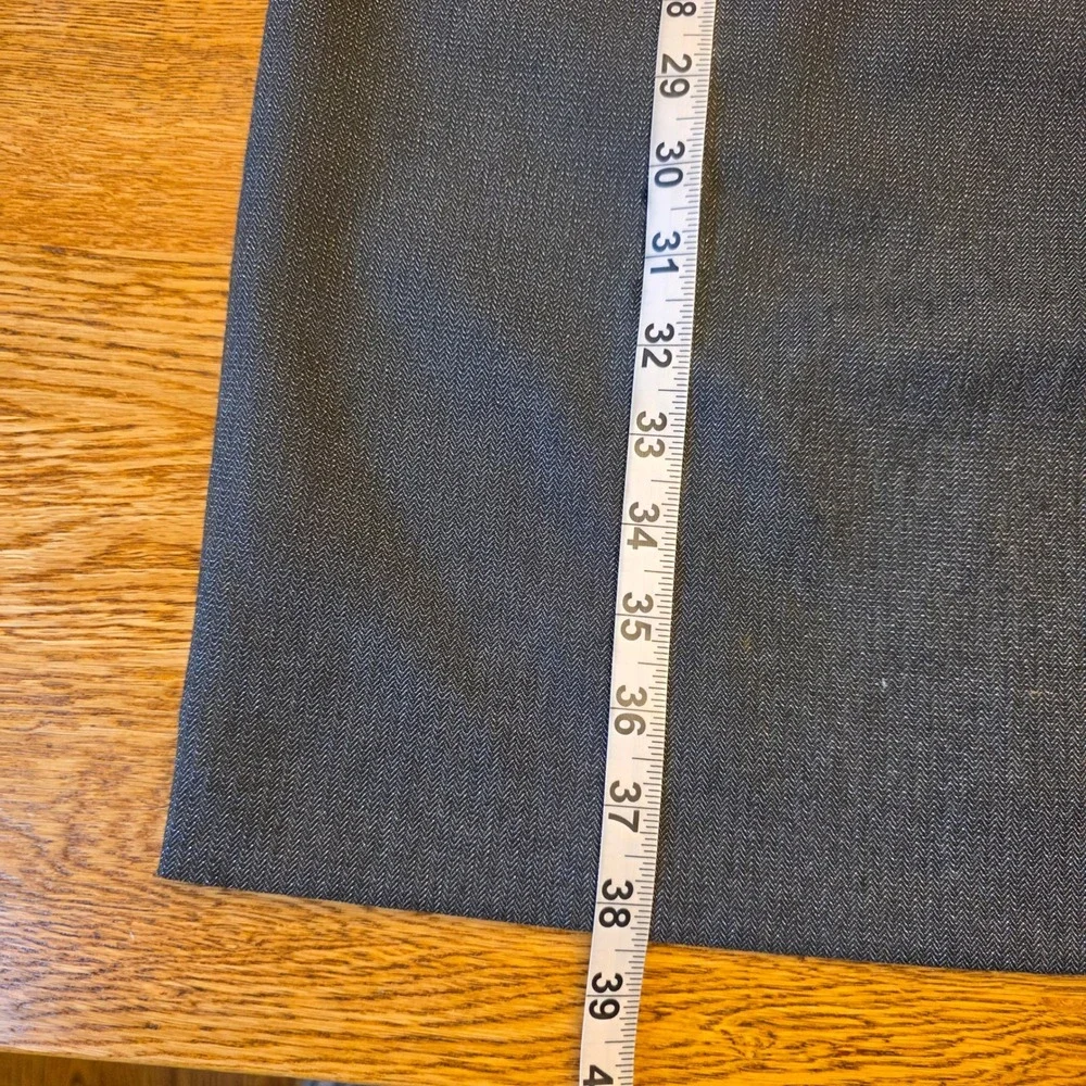 Antonio Melani 4 Womens Grey Cowl Neck Short Sleeve Work Dress Button Cuffs - Picture 4 of 15